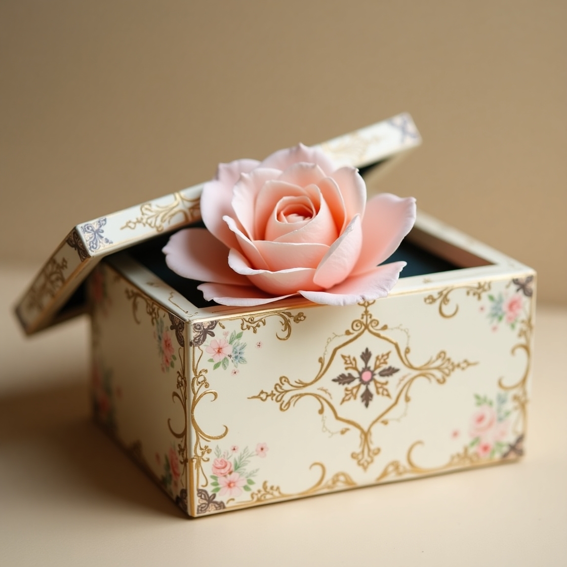 Pastel Mix Vintage Rose Box