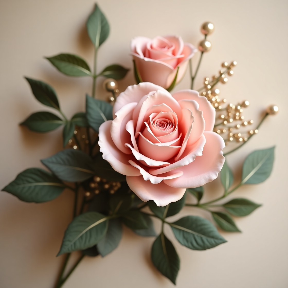 Romantic Pink Preserved Rose Ensemble