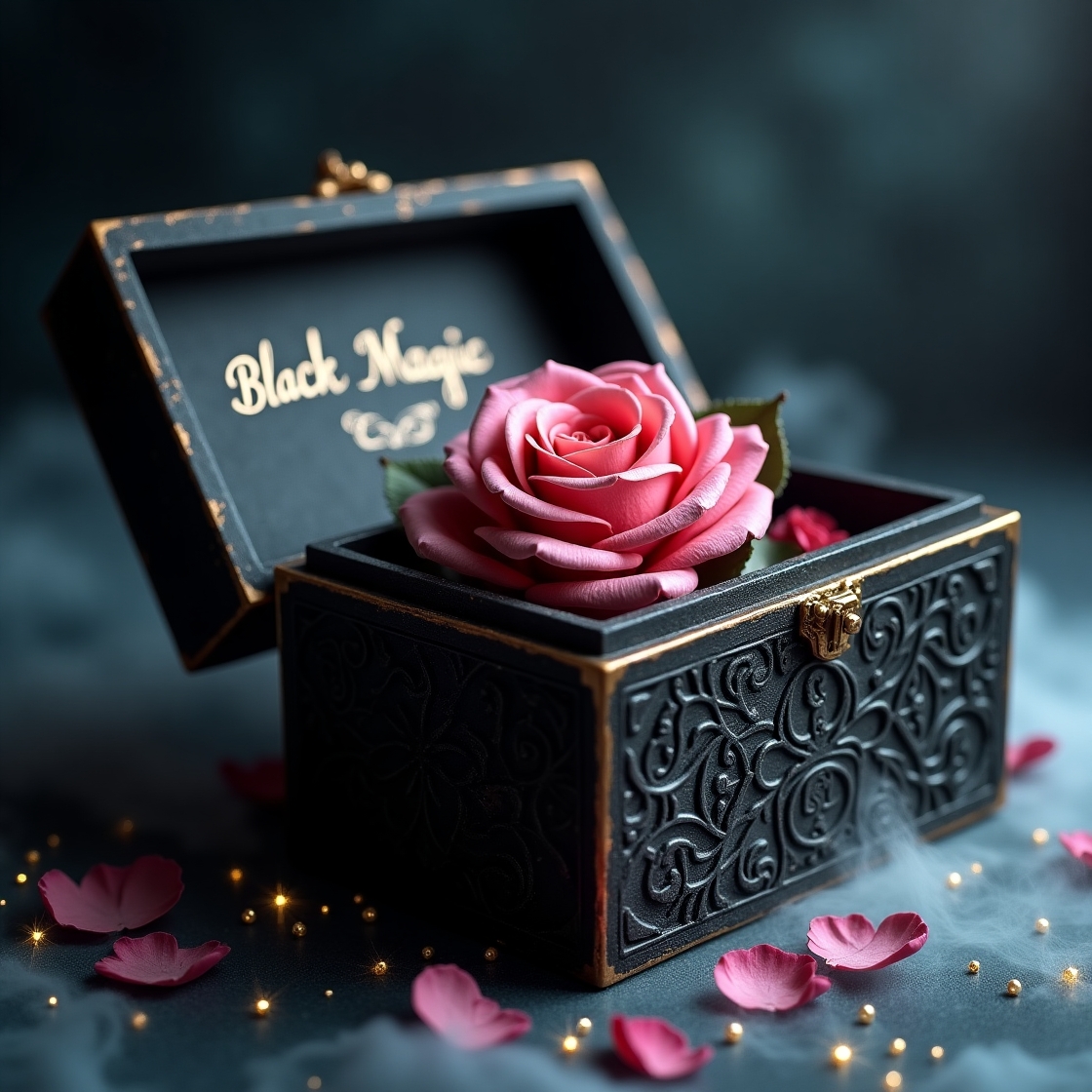 Black Magic Preserved Rose Box