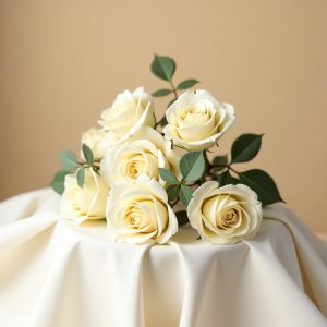 Elegant Ivory Rose Display